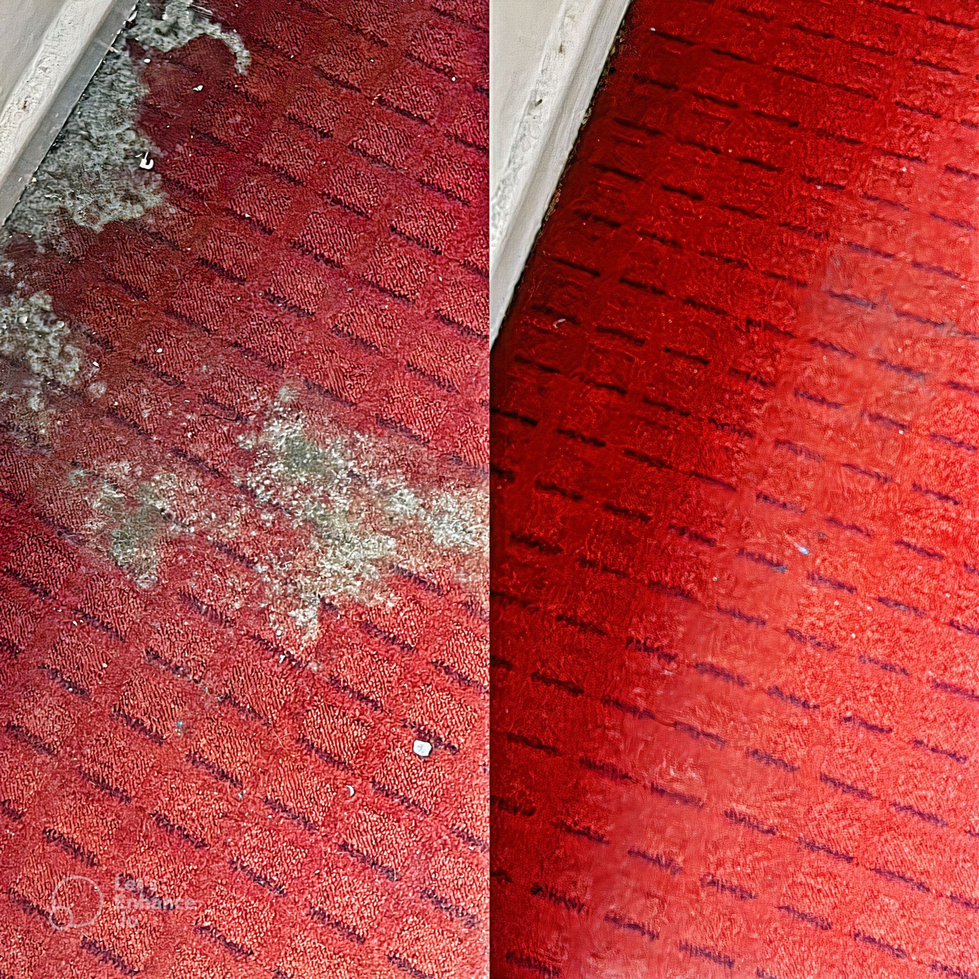 Easy Clean before and after cleaning results